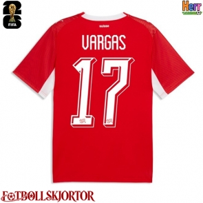 Schweiz Ruben Vargas #17 Hemmatröja VM 2026 Kortärmad
